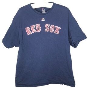 Majestic Boston Red Sox Sandoval Jersey T-shirt navy classic top men's size XL